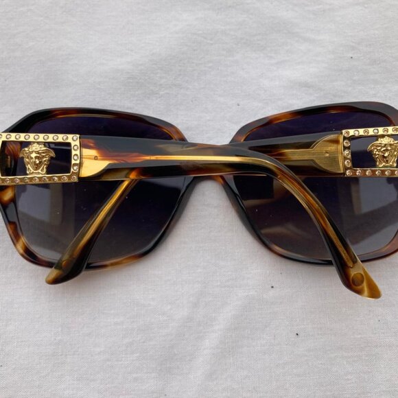 VERSACE Women MOD. 4242-B 5025/13 Tortoise Brown Gems/Brown Sunglasses - Picture 15 of 17
